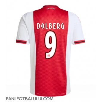 Ajax Kasper Dolberg #9 Tricou Fotbal Replică 2025-26 Barbati Acasa